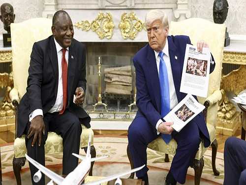 Trump challenges South African president in Oval Office over claims of 'white persecution' - Face2Face Africa Trump challenges South African president in Oval Office over claims of 'white persecution' - Face2Face Africa