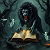 Poetry: In shadowed vaults where candles weep, a hornèd sovereign bends to read— his claws like...